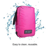 Foldable Zipper Cosmetic Storage Bag - Large Cosmetic Makeup Travel Organizer,Organize Make Up, Cosmetics, First Aid, Personal Care, Bathroom - Various Compartments Travel Wash Bag(Rose Red)