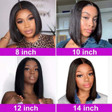 Short Bob Wigs Human Hair Lace Closure Wigs Braizilian Virgin Hair Straight Short Bob Lace Front Wigs Human Hair Pre Plucked with Baby Hair Straight Bob 4x4 Lace Front Wig for Black Women