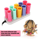 Professional Electric Heated Roller Curling Roll Hair Tube No Hair Injury Charging Type Hair Styling Tool