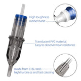 Cartridge Tattoo Machine Kit, ATOMUS Pen Rotary Tattoo Machine with Power Supply 20 Mixed Cartridge Needles Foot Pedal DC Clip Cord Power Cable for Tattoo Artist Beginner (Champagne)