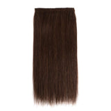 Clip in Hair Extensions Real Human Hair Double Weft 16" Dark Brown Clip on Hair Full Head Brazilian Virgin Soft Silky Straight Remy Hair Extensions 8Pcs 20 Clips/Lot 120g