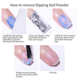 NICOLE DIARY Dip Nail Powder Nail Starter Kit Acrylic Dipping Nail Powder System Clear Liquid Acrylic Pigment(Comes with Base, Activator, Top, Bond and Brush Saver)