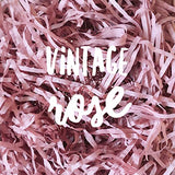 Vintage Rose Blush Shredded Tissue Paper Shred Dusky Ash Antique Vintage Pink