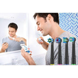 Black Replacement Brush Heads Compatible with Oral B Braun Electric Toothbrush Handles, Pack of 16 from ITECHNIK