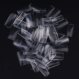 MAKARTT 500Pcs Squoval Nails Press on Nails French Nails Square Nails Full Cover Fake Nails Art Tips Acrylic Nail Tips 10 Sizes A-07