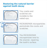 Biorepair:"Whitening" Toothpaste with microRepair * 2.5 Fluid Ounce (75ml) Tubes (Pack of 2) * [ Italian Import ]