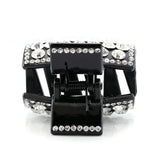 Hair Claw Jaw Pin Butterfly Clip Clear Rhinestones Hair Styling Accessories for Women Teens (Clear Rhinestones)