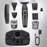 Povos 5 in 1 Beard Trimmer Body Groomer Cordless Style and Detail Kit