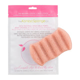 6 Wave Konjac Body Sponge French Pink Clay 1 pc by Konjac Sponge Company