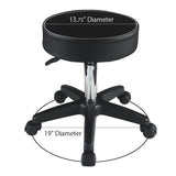 EACHPOLE 360 Degree Pivoting Stool with Rolling Wheels and Hydraulic Height Adjustment for Tattoo Shops, Salons, Drafting, Massage, APL1533