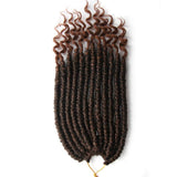 8 pcs/Pack Ombre Crochet Curly Wave Havana Mambo Senegalese Twist Hair Extension For Women 12 Roots/Pcs Synthetic Fluffy 12 Inch Spring Twist Crochet Braiding Hair (Black&Brown(1B/30#))