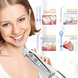 ANSWER Y&M Cordless Water Flosser, 300ML Water Pick Teeth Cleaner 40 Days Battery Life Portable IPX7 Waterproof Dental Oral Irrigator Home & Travel for Braces and Bridges Care