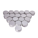 PH PandaHall 20 Pack 2.7oz Screw Top Metal Steel Tins Aluminum Tin Cans Jar Empty Slip Slide Round Containers For Lip Balm, Crafts, Cosmetic, Candles, Storage Kit