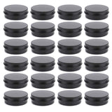 Foraineam 2 oz Round Lip Balm Tin Cans Cosmetic Sample Containers with Screw Lid - Aluminum Empty Tins for Salve, Powder, Spice, or Candies, Pack of 24