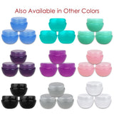 Beauticom Frosted Container Jars with Inner Liner and Lid for Scrubs, Oils, Salves, Creams, Lotions, Makeup Cosmetics, Nail Accessories, Beauty Aids - BPA Free (10G (24 Pieces), White)