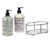 3 Pc Gift Set - Coconut Lime and Ginger Duo in Caddy