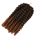 6 Packs Wand Curly Braids Jamaican Bounce African Collection Havana Mambo Twist Braid 20 Strands Synthetic Crochet Braiding Hair Extensions (12inch, T30)