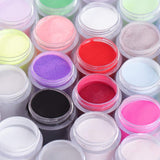 18 Colors Acrylic Nail Art, Nail Acrylic Powder Set for Nail Extension, DIY Creative Sculpture Nail, Creative Imaginative Nail Art Decoration DIY Decoration Set, US Stock