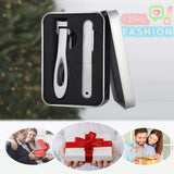 Nail Clipper for Thick Nails– Semeida Ultra Wide Jaw Opening Nail Clippers Toenail Cutter with Nail File, Men & Women Pedicure nail clippers(Silver)