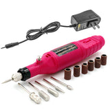 MICPANG Pen Shape Electric Nail Drill Manicure Filer Kit Nail File Nail Polish Machine set with 6 Acrylic Gel Remover Pedicure Tools Nail Art
