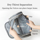 Advanced Grey Portable Travel Toiletry Bag For Men and Women,Large Makeup Bag,Hanging Toiletries Organizer Kit,Water-resistant Bathroom Shower Bag,Cosmetic Bag