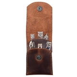 Hide & Drink, Soft Leather Double Nail Clipper Case, Beauty & Personal Care, Commuter & Nomad Gift, Grooming Case, Home & Travel Essentials, Handmade Includes 101 Year Warranty :: Bourbon Brown
