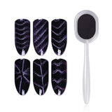 Minejin Nail 3D Cats Eyes Magnet Plate Wand Board Stick Magic DIY Art Manicure Tool 8 Pcs