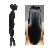 Double Weft 100% Clip in Remy Human Hair Extensions #1 Jet Black 10''-22'' Grade 7A Quality Full Head Thick Thickened Short Soft Silky Straight 8pcs 18clips for Women Beauty 10" / 10 inch 110g