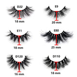 BEEOS Luxury False Eyelashes 3D Siberian Mink Lashes, 16-25 mm 6 Styles Multipack 100% Real Mink Fur Handmade High Volume Fluffy Eye Lash 6 Pairs/Queen