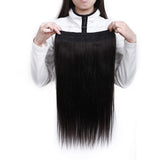 Thick Hidden Invisible Crown Human Hair Extension One Piece Secret Miracle Wire in Hairpieces No Clip No Tape in Remy Hair Translucent Fish Line Headband 90g 16''/16inch #1B Natural Black