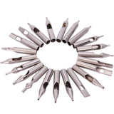 Tattoo Tips Kits, Tazay 22pcs Tattoo Tips stainless steel Set Assorted Round Diamond Flat/Magnum Tip RT DT FT Tattoo Tips Tubes for Tattoo Grip Tattoo Supplies