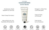 Caswell-Massey Centuries Sandalwood Hand Creme – Shea Butter Hand Moisturizer With A Natural Sandalwood Scent, 2.25 oz