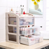 IMPR3·TREE 3 Drawer Storage Rack Cosmetic Case Organizer Artist Makeup Brushes Toiletry Jewelry Digital Accessories File
