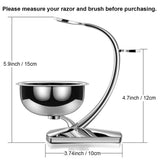 GRUTTI Shaving Set, Shaving Stand & Soap Bowl & Badger Brush Deluxe Men's Gift Set for Shaving Dad Gifts,boyfriend Gifts,Husband Gifts and Thanksgiving Gift