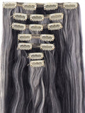 7Pcs 16 Clips 24 Inch Wavy Curly Full Head Clip in on Double Weft Hair Extensions