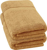 Utopia Towels - Luxurious Jumbo Bath Sheet (35 x 70 Inches, Beige) - 600 GSM 100% Ring