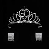 YZHSTONE Women 30th Birthday Queen Tiaras Crown Black Metal Rhinestone Crystal Princess Female 30th Birthday Prom Costume Queen Tiaras Crowns