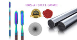 Makeup Mixing Palette With Spatula Portable For Mixing And Blending Eyeshadow Foundation Liquid Creams Easy Cleaning Stainless Steel Cosmetic Make up Palette And Mini Ring Eye Shadow Also for Nail Art