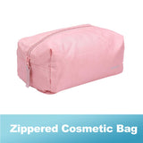MINISO Minigo Waterproof Travelling Cosmetic Make-up Storage Bag 1 Layer, Portable Makeup Pouch Travel Organizer Bag - Pink