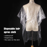 Anself 50PCS Disposable Waterproof Hair Salon Capes Haircut Apron Salon Shampoo Cape Salon Gown for Barbershop