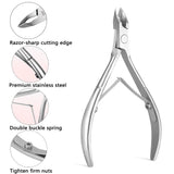 BEZOX Cuticle Nippers Cuticle Clippers - Stainless Steel Professional Cuticle Cutter Hangnails Trimmers - Full Jaw(6mm)