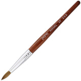 Pana USA Acrylic Nail Brush100% Pure Kolinsky Hair Mahogany Wood Handle with Silver Ferrule Round Shaped Style (Size # 6, Mahogany)