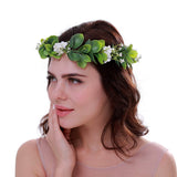 Christmas Wedding Flower Crown Boho Bridal Flower Wreath Babies Breath Hair Crown Headpiece