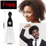 3PCS Silky Durags and 1 Wave Cap Pakcs for Men Waves, Satin Doo Rags for 360 540 720 Waves, Award 1 Afro Hair Pick, Ideal Gifts for Christmas and New year (Style-B)