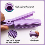 6 PCS Natural Fluffy Hair Clip,Self Grip Root Volume Hair Curler Clip Volumizing Hair Root Clip DIY Curler Fluffy Clamps Rollers Fluffy Hair Roots Hair Styling Tool (Pink)