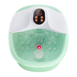 Carevas Foot Bath Massager, Heated Foot Soaker with O2 Bubbles, 14 Massaging Rollers for Tired Feet Stress Relief Home Use