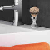 Eminent Shaving Badger Hair Mens Shaving Brush Barber Salon Men Facial Beard Cleaning Shaving-Foam Razor Brush (Silver Tip Badger)