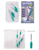 SKY Interdental Brush Cleaners Long Handle [1 Handle + 16 Brushes] DuPont Nylon Bristles Household Type (L(Φ1.7mm))