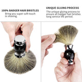 Luxury Premium Shaving Kit for Men Gift Set with Razor, ACRIMAX 8in1 Travel Shaving Set, Badger Hair Brush, Shave Soap, Alum Block, Shaving Stand, Soap Bowl and Canvas Dopp Kit