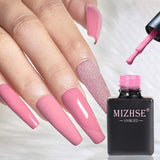 MIZHSE Nail Gel Polish Kit 15ml x 6 Colors Gel Nails Neon Gel Polish Starter Set Soak Off UV LED Gel